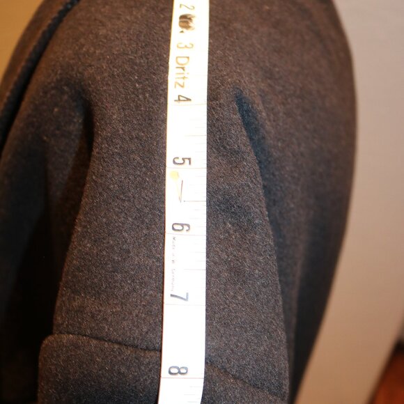 Ron Chereskin Cashmere Blend Italy Size 46 Gray Long Coat Men Formal - Picture 8 of 15